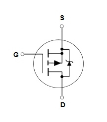 Logic level p channel mosfet